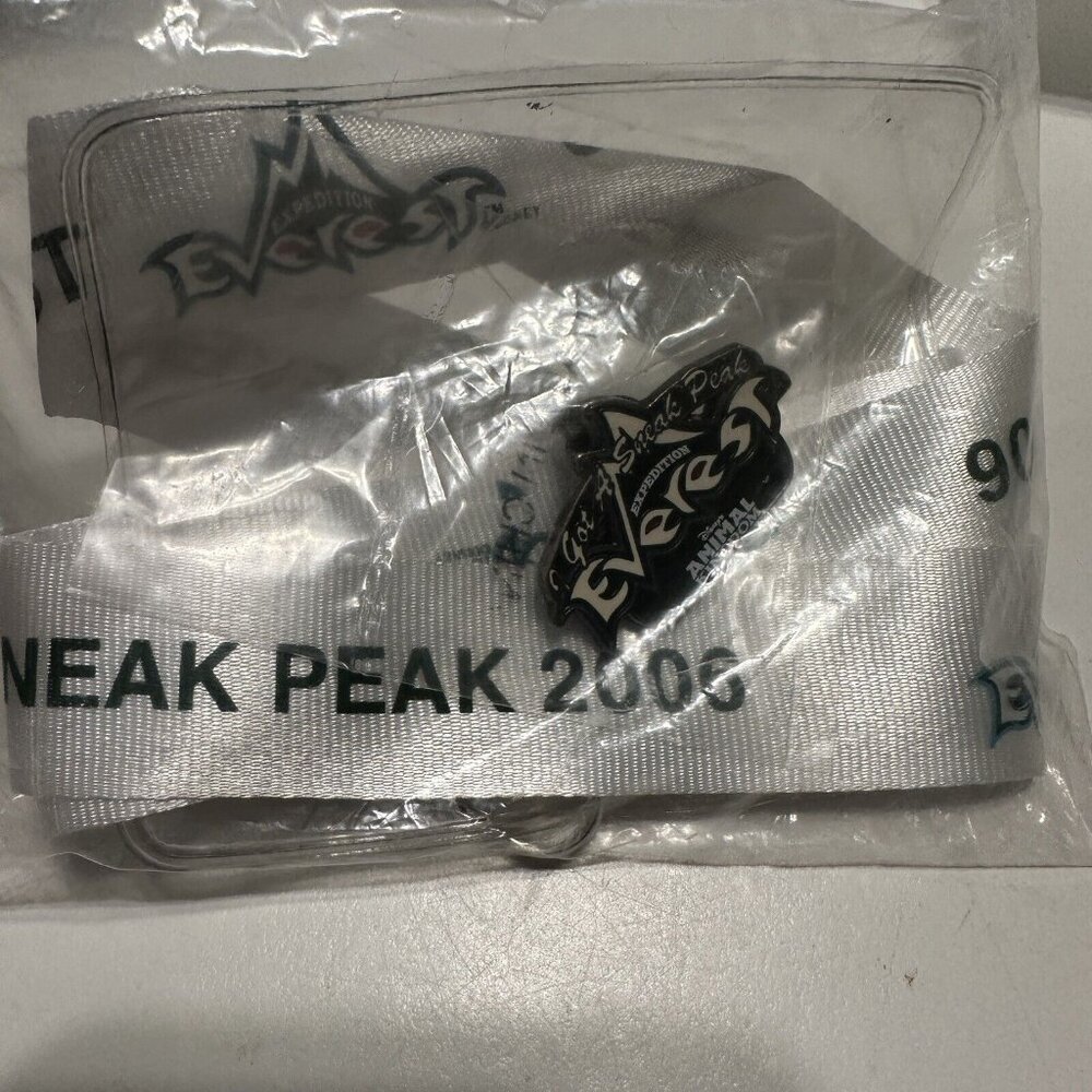 Disney Expedition Everest Pin and Lanyard Set Sneak Peak Combo 2006 Unopened